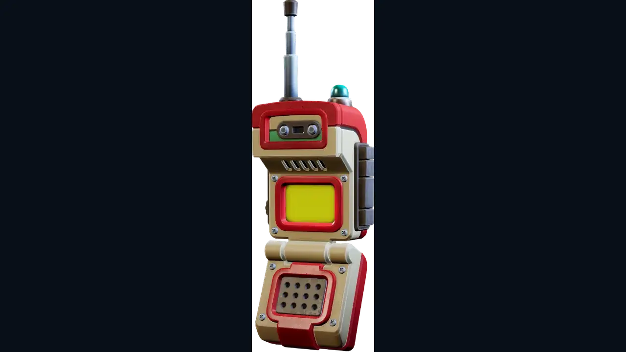 Official red walkie-talkie used by the Explorers